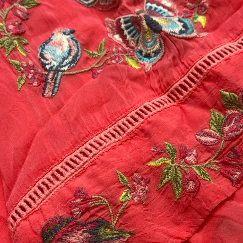 Johnny Was Farfalla extremely heavily embroidered blouse NWT RARE - Picture 10 of 11